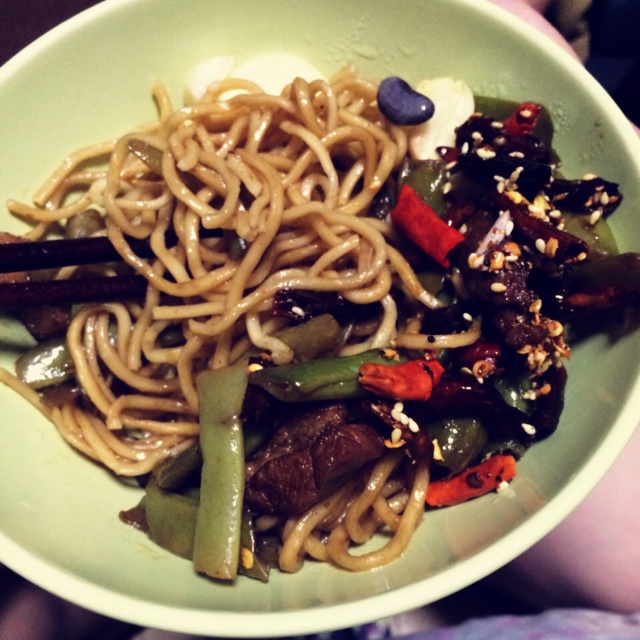 扁豆焖面