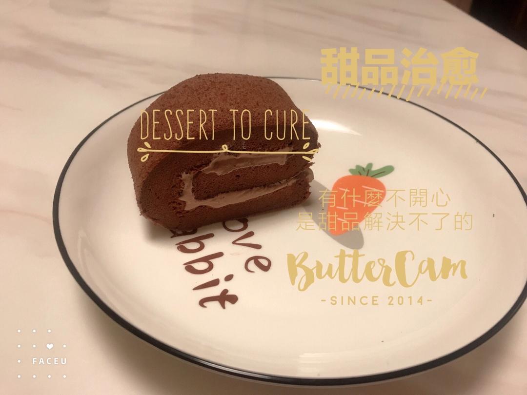 可可蛋糕卷(不消泡超浓郁巧克力口感)