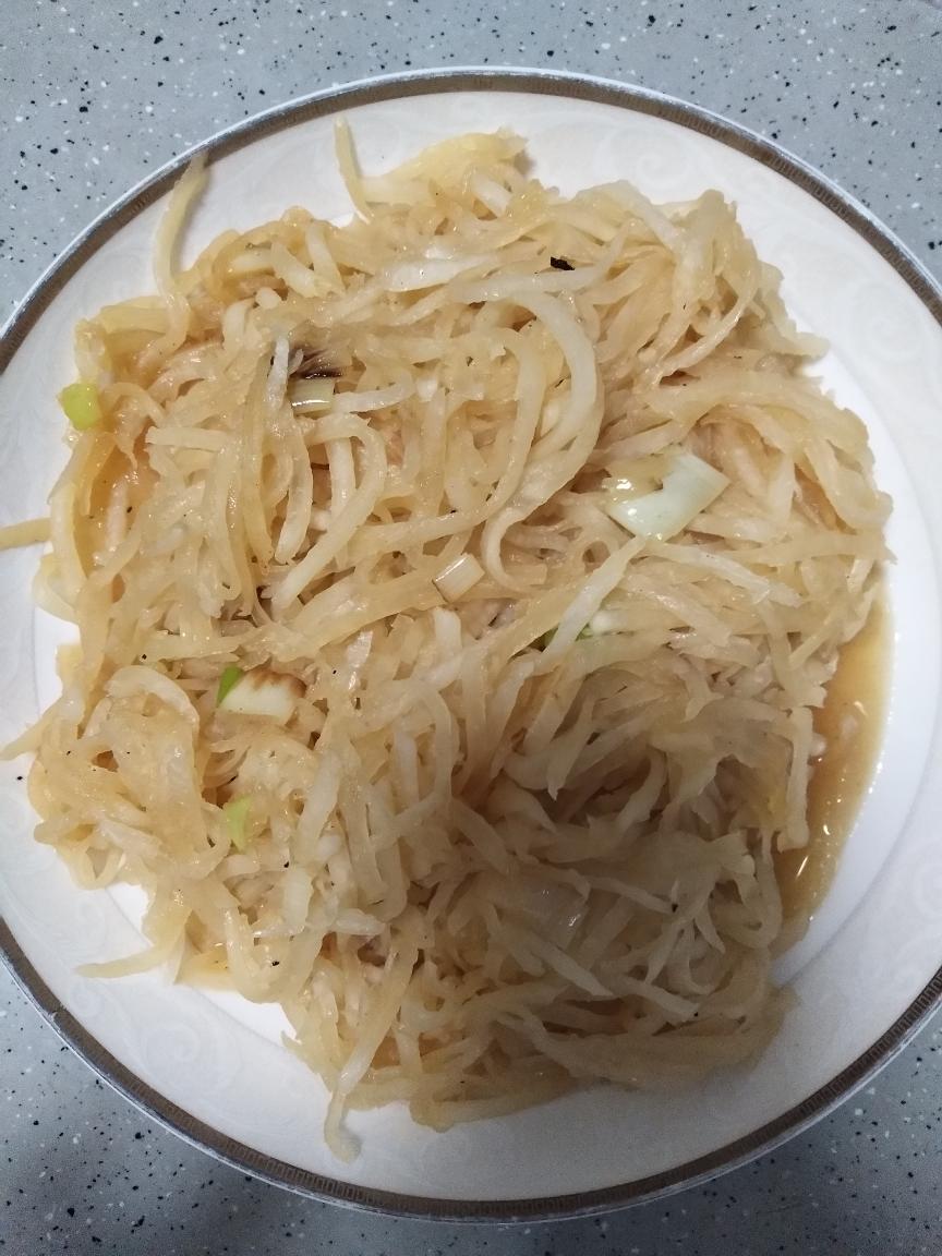 炒白萝卜丝