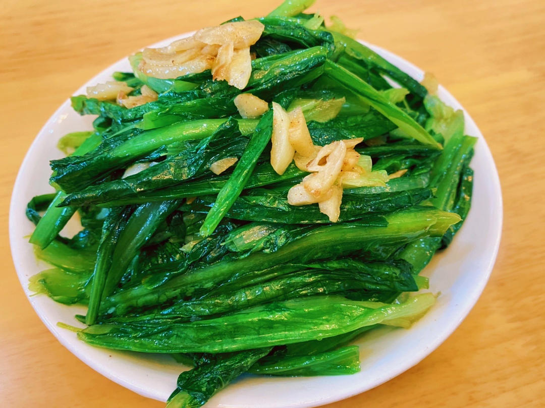 白灼油麦菜——晚间减肥餐