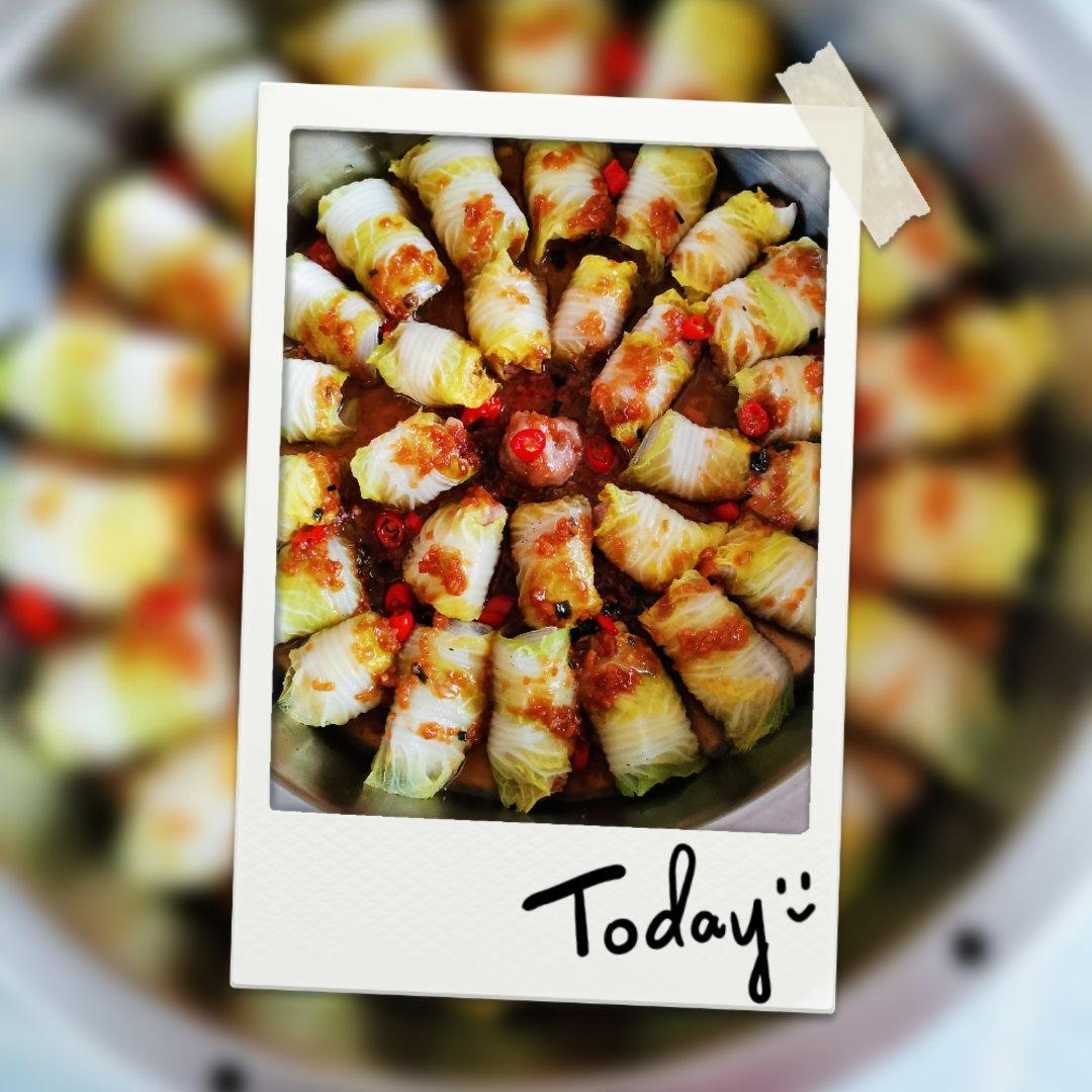 过年餐桌上必备的一道菜，翡翠白玉卷