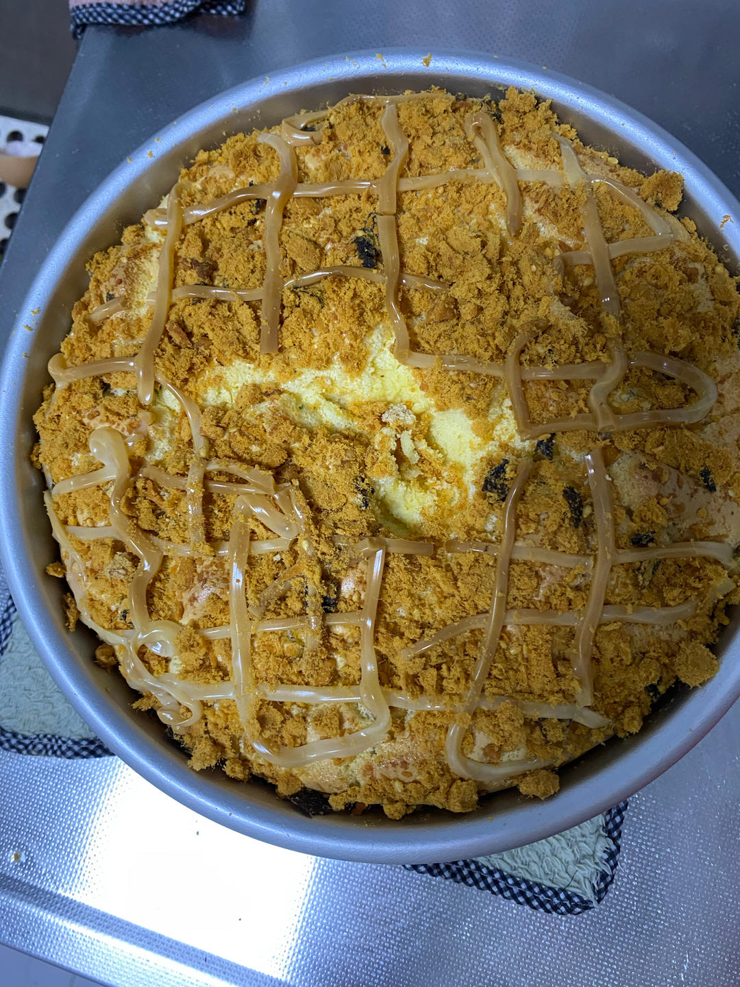 香葱肉松戚风蛋糕6寸