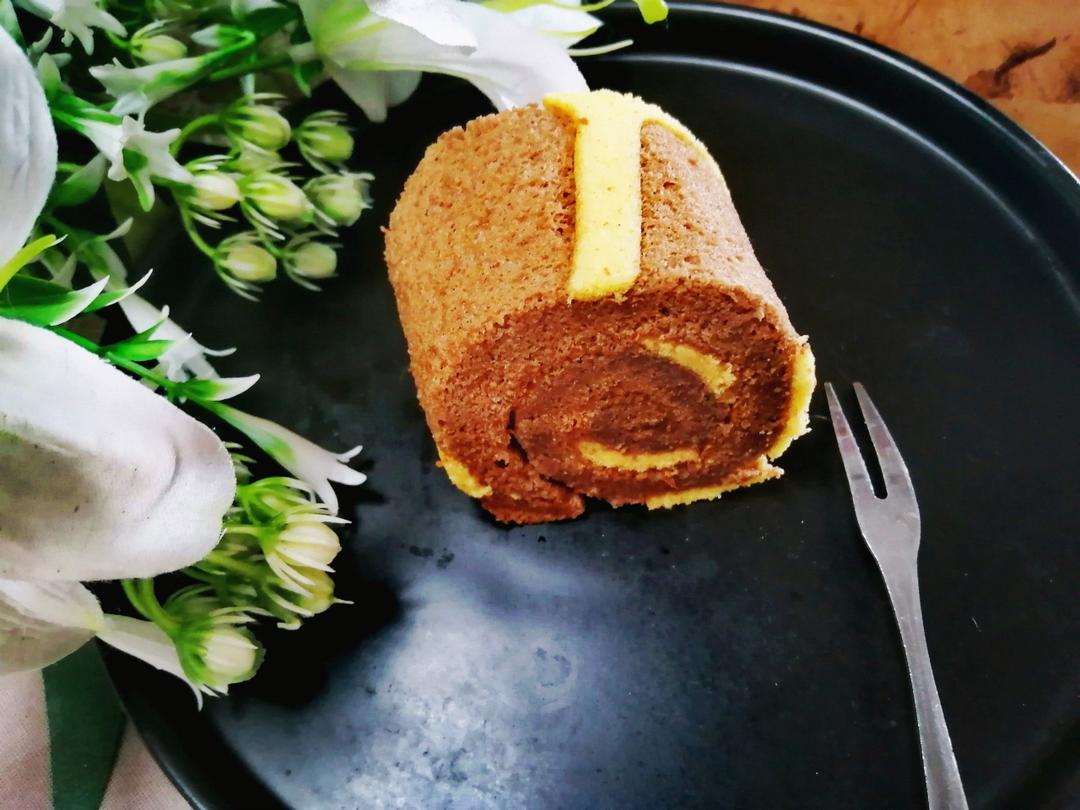 长颈鹿可可蛋糕卷
