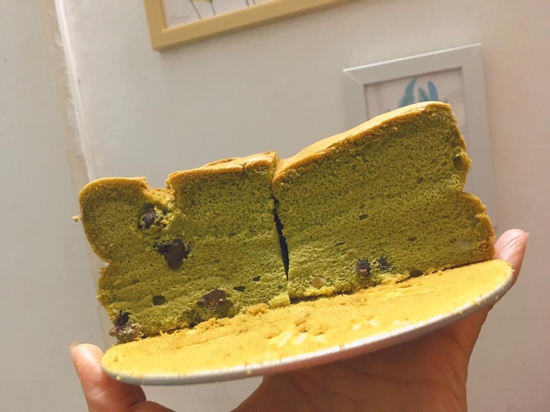 细腻绵软抹茶红豆戚风【附蜜红豆分布均匀小技巧】