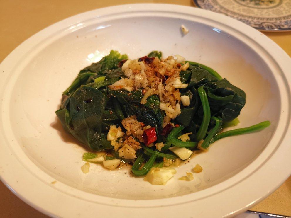 凉拌菠菜(家传秘方)