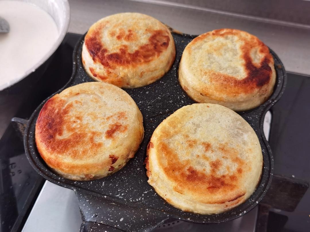 早餐霸王~沉甸甸鸡蛋汉堡