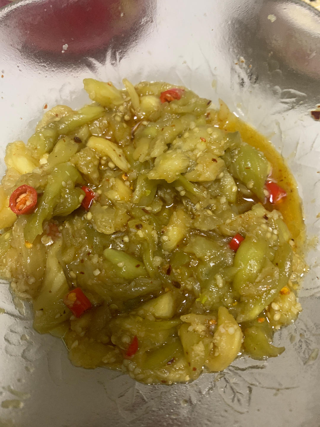 蒜泥茄子（蒸）