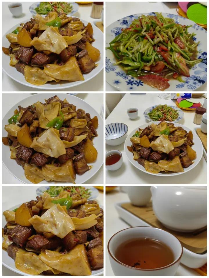 红烧肉/红烧肉焖饼子/羊肉焖饼子