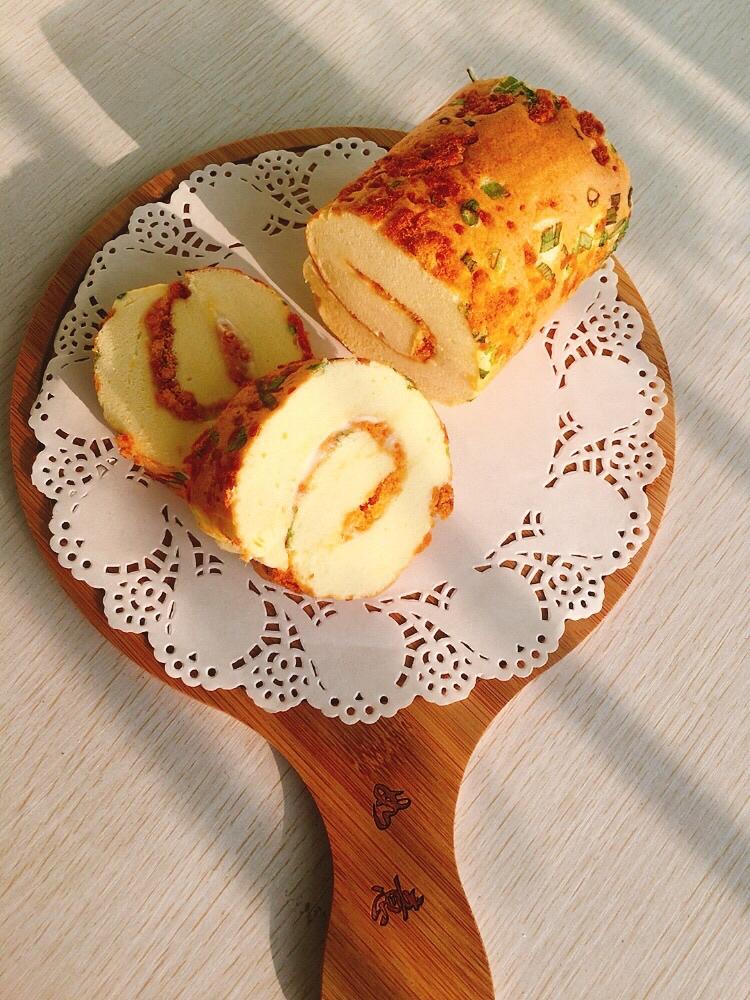 香葱肉松卷 蛋糕卷-无敌美味