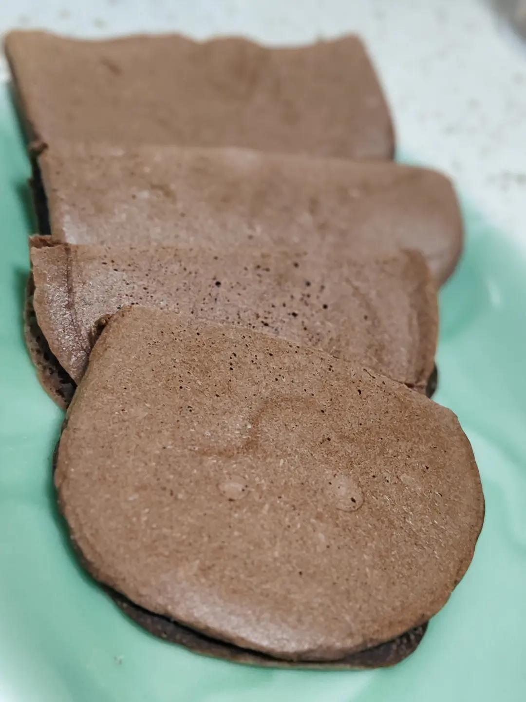 一口平底锅搞定✨松软可口🍫香蕉巧克力松饼