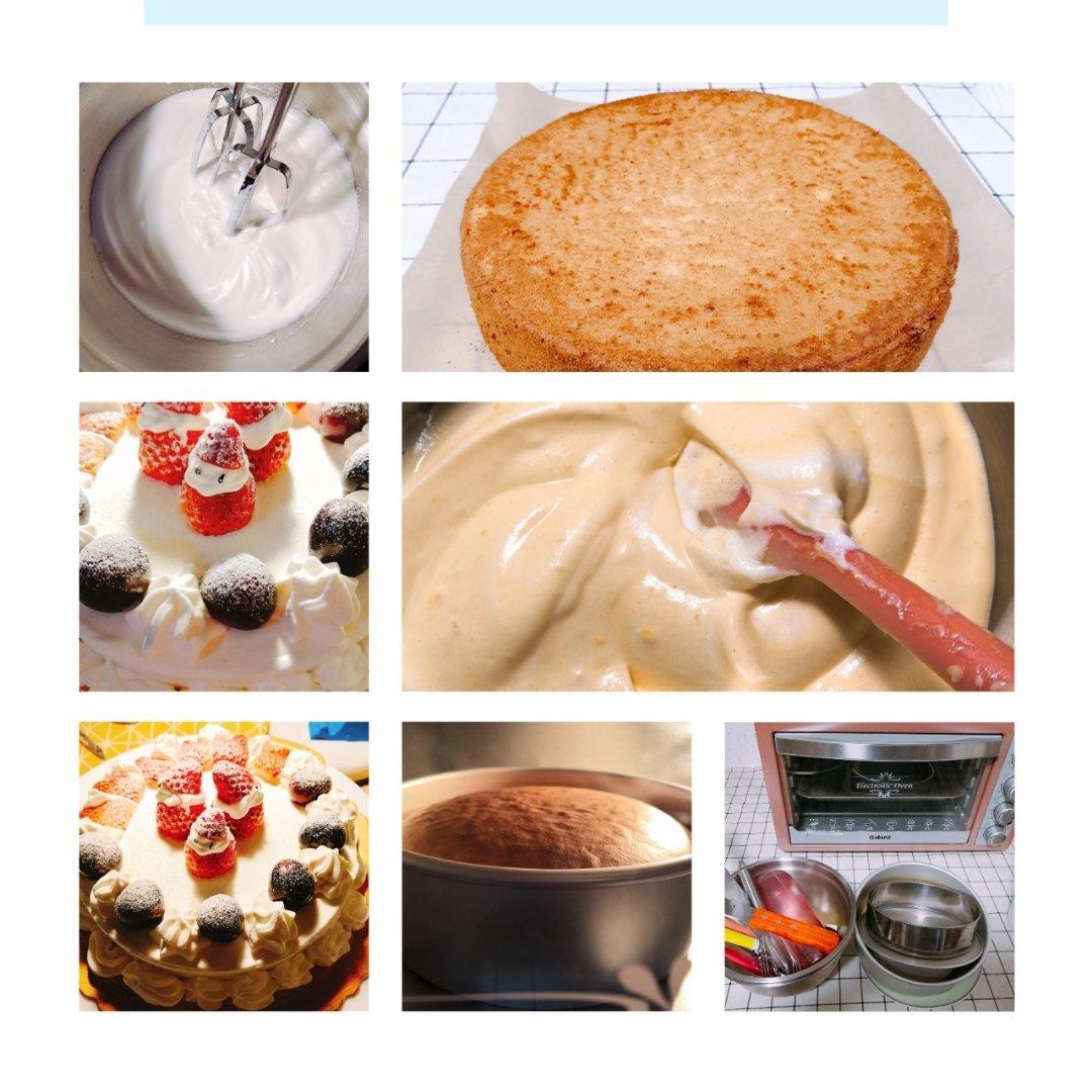 草莓奶油蛋糕/基础戚风胚，徒手脱模剖片及抹面挤花/「戚风及其衍生」烘焙视频蛋糕篇1
