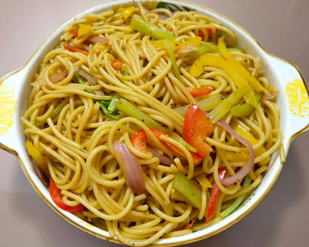 黑椒意面(主食)的做法