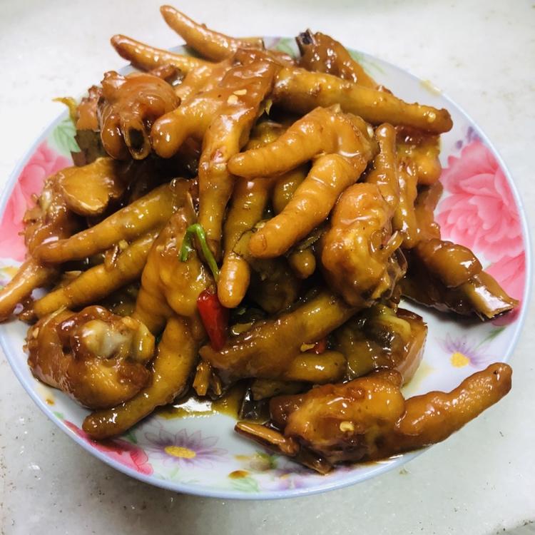 香辣烧鸡爪