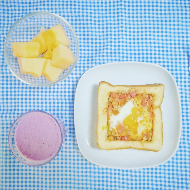 吐司太阳蛋披萨