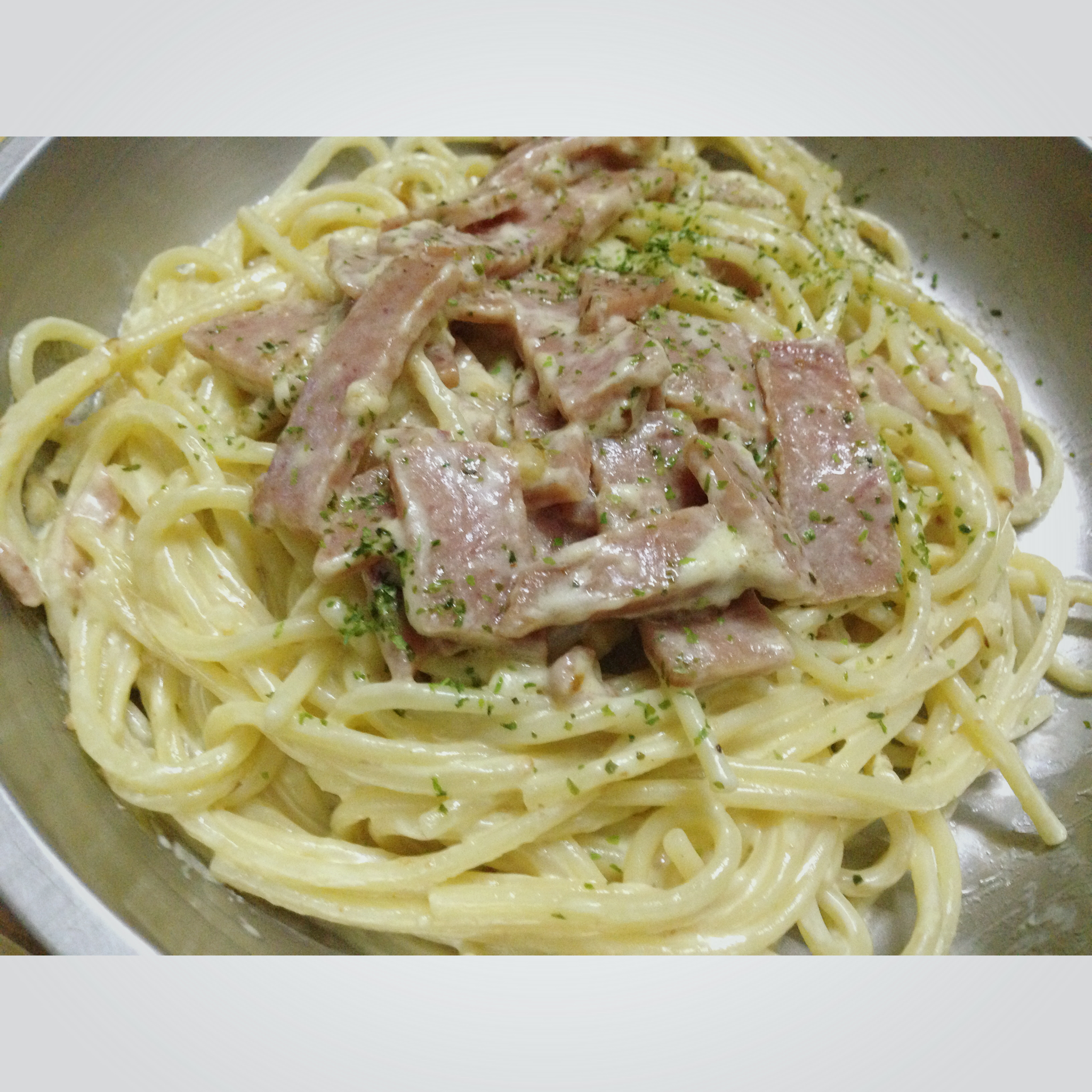 奶油培根意大利面（spaghetti）