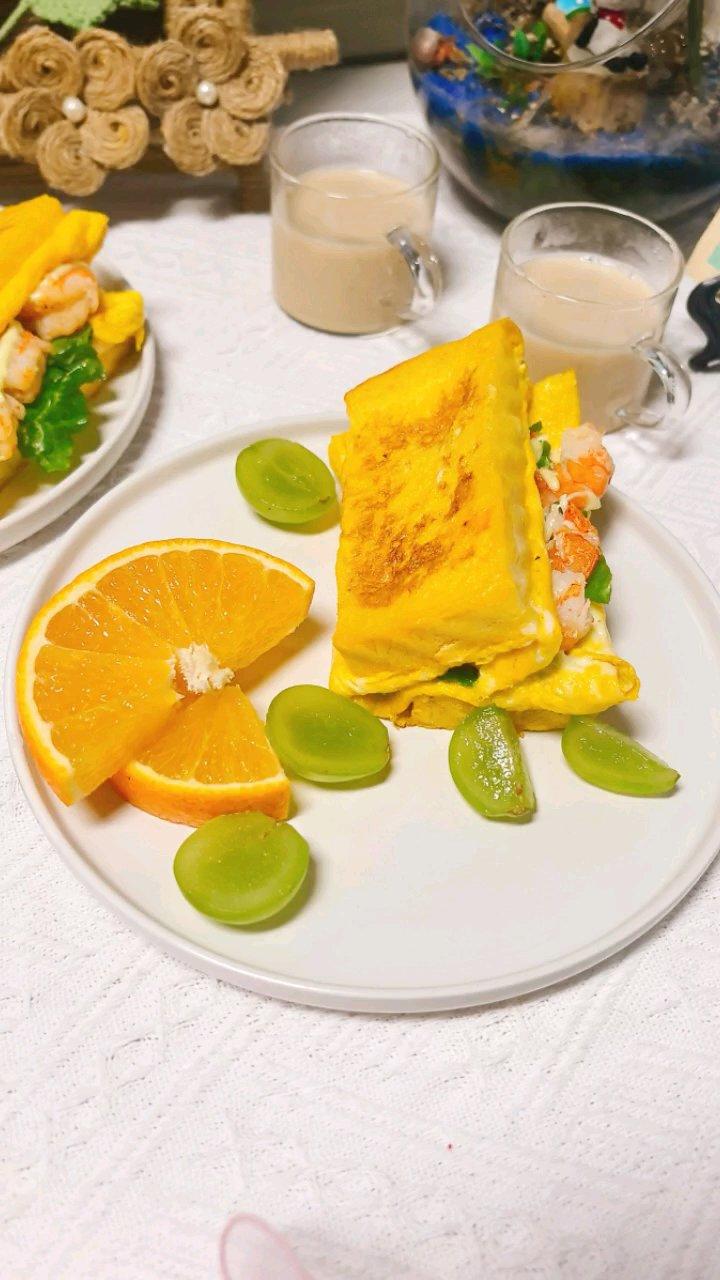 兄妹快手早餐：抱蛋三明治