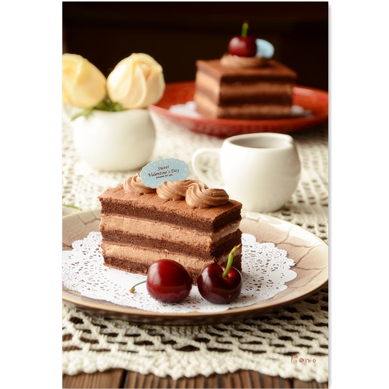 猎貘做的甘纳许(ganache)巧克力蛋糕