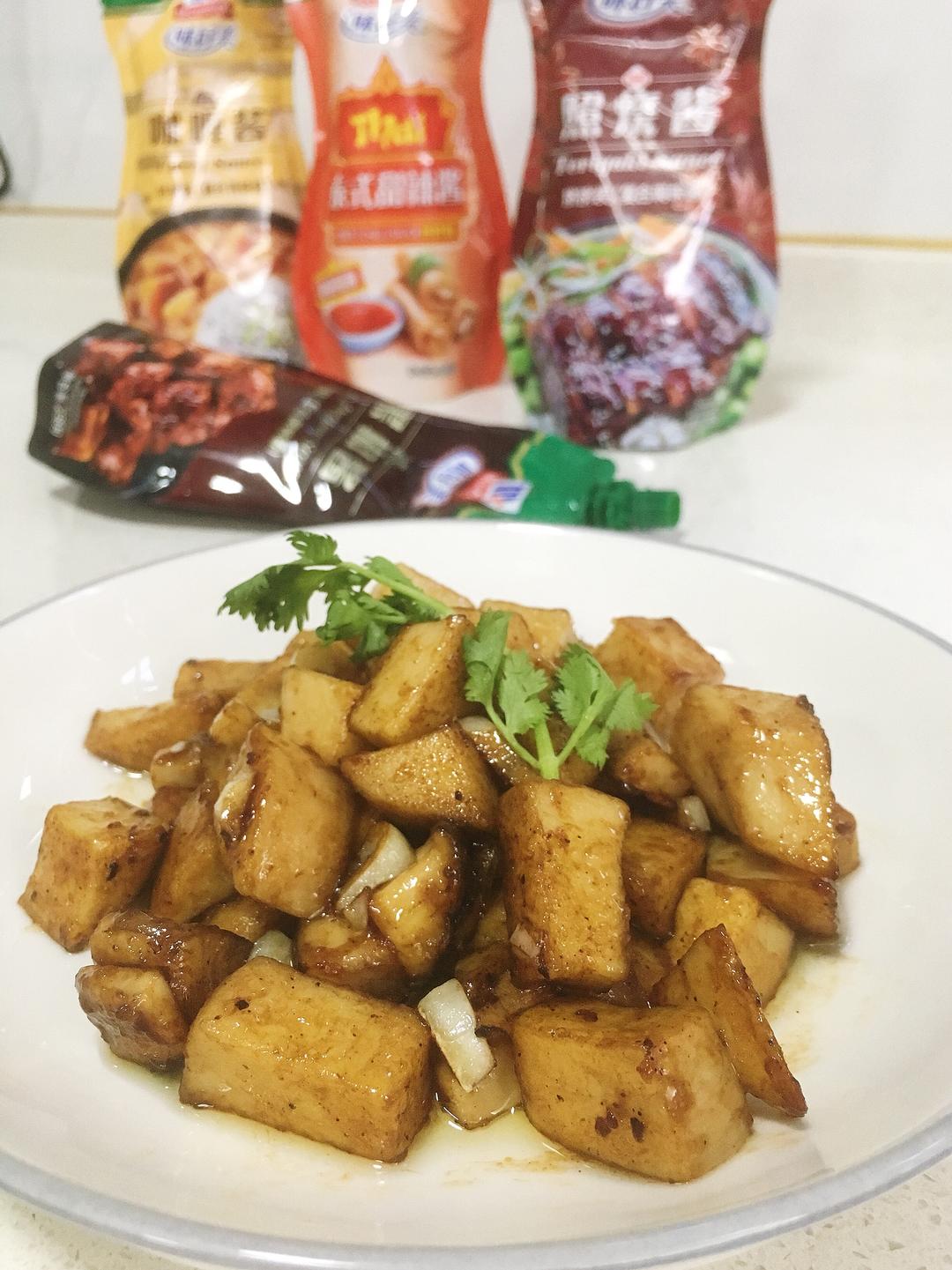 肉感爆香黑椒鸡腿菇的做法