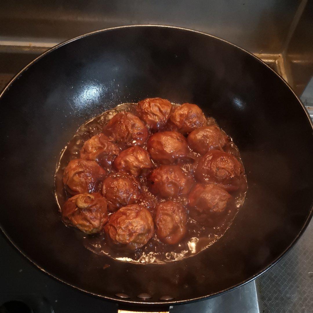 红烧油面筋塞肉