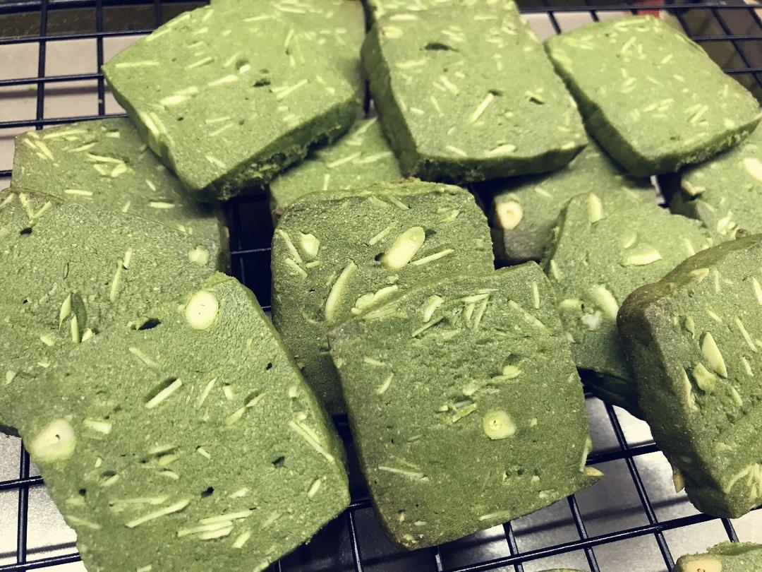 抹茶手作 | 抹茶杏仁饼干