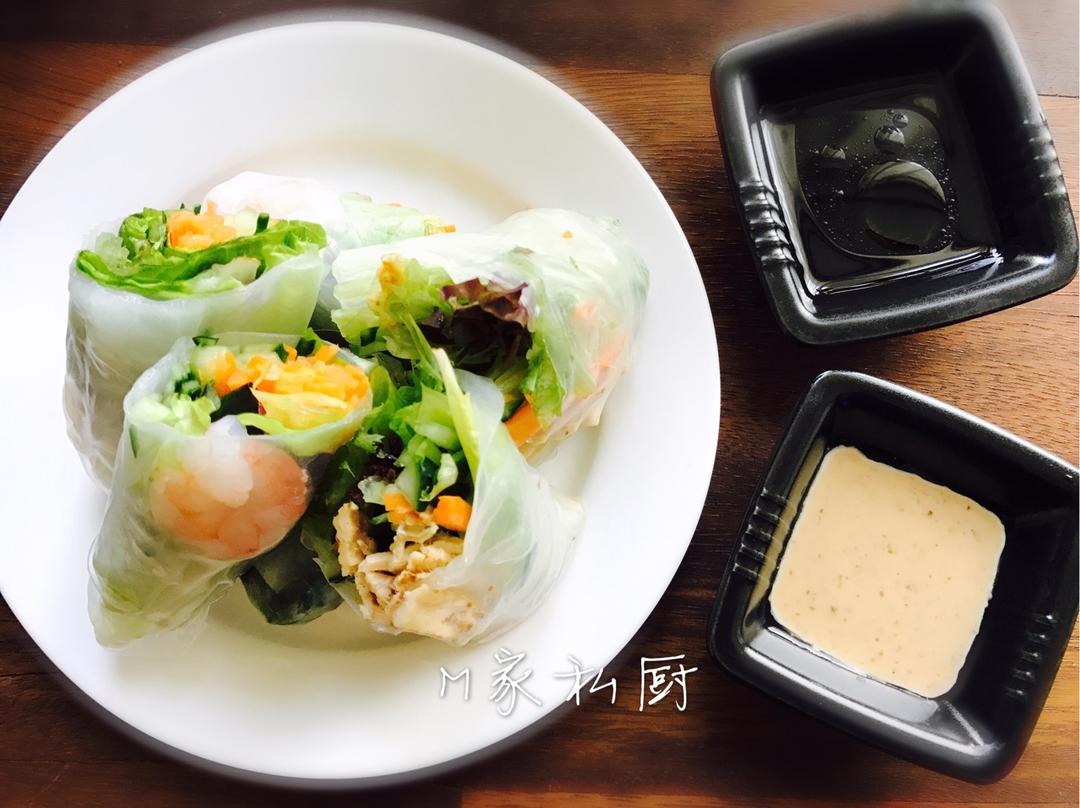 【食材包操作说明】蟹足棒什锦越南春卷