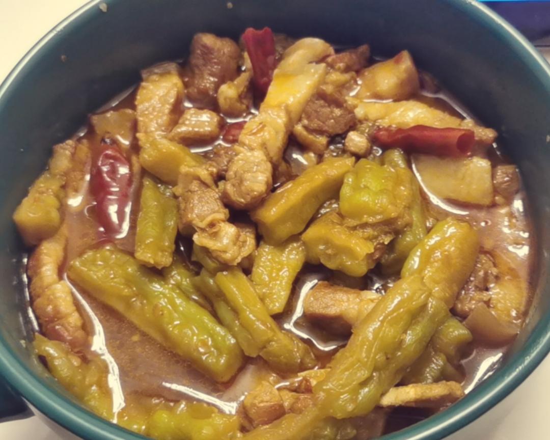 苦瓜烧五花肉的做法