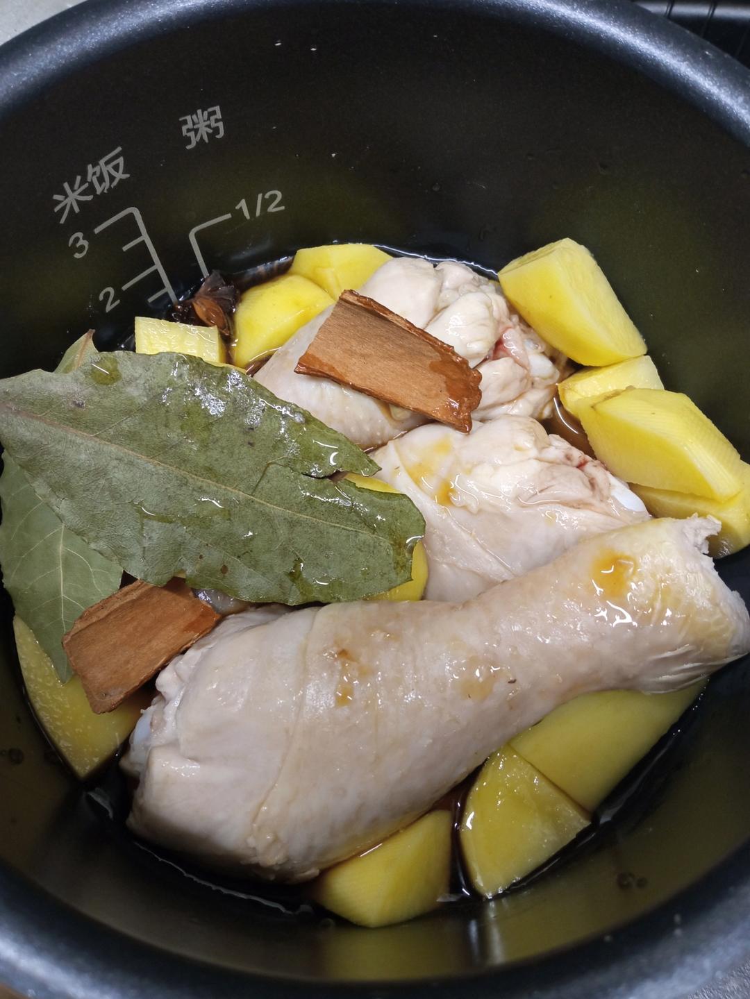 不需要厨艺的减脂餐——电饭煲焖鸡腿