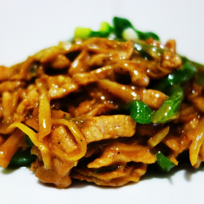 蚝油姜丝炒鸡肉