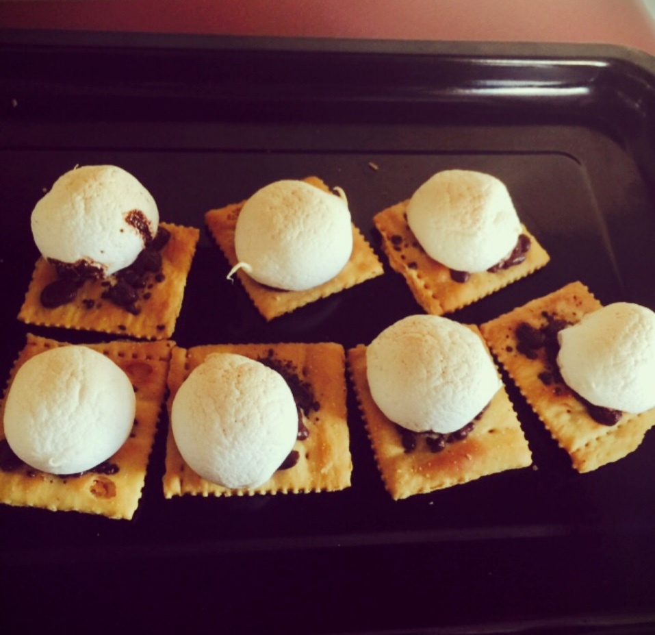 S'more 苏打饼夹烤棉花糖