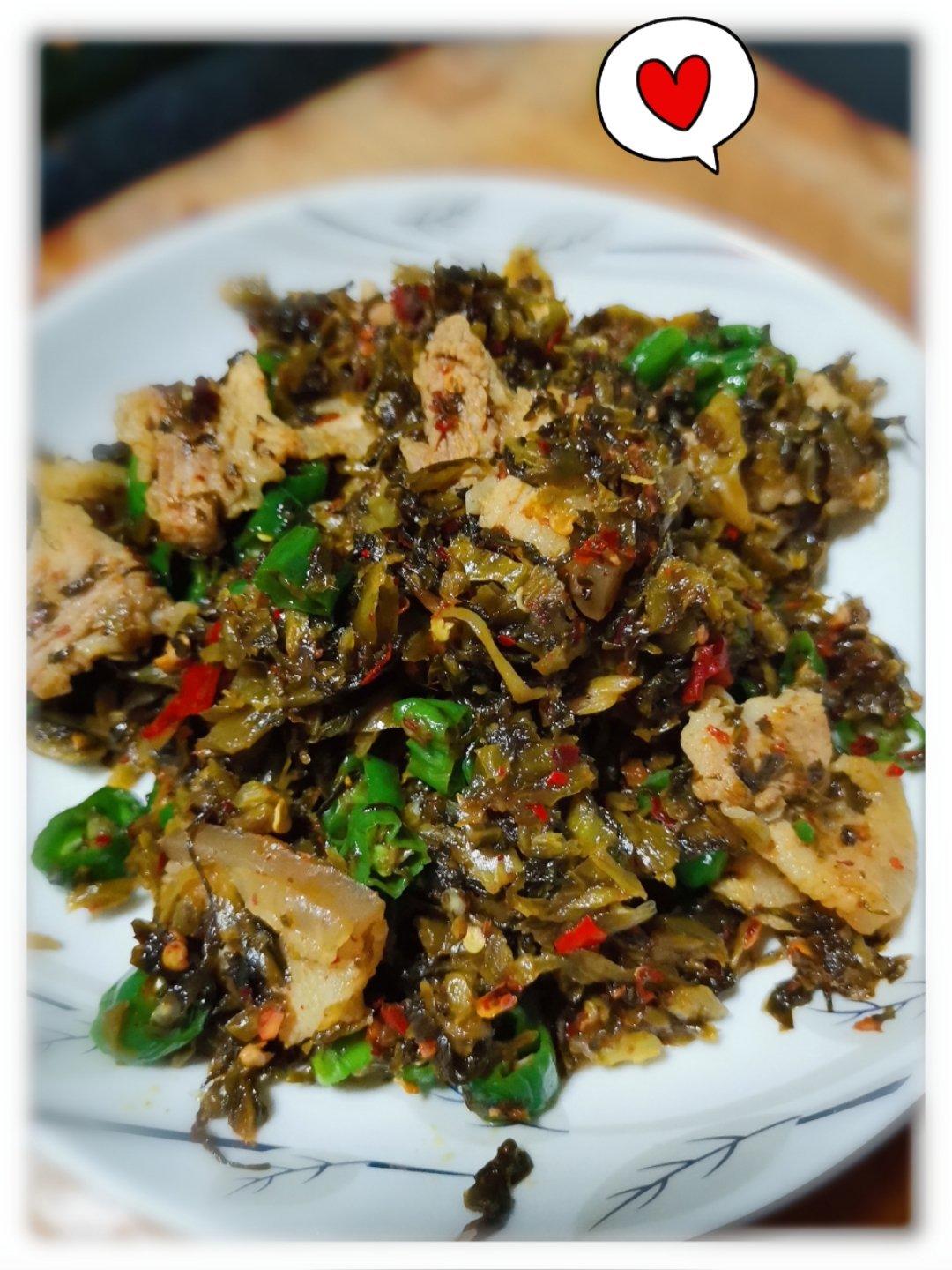 酸菜炒肉