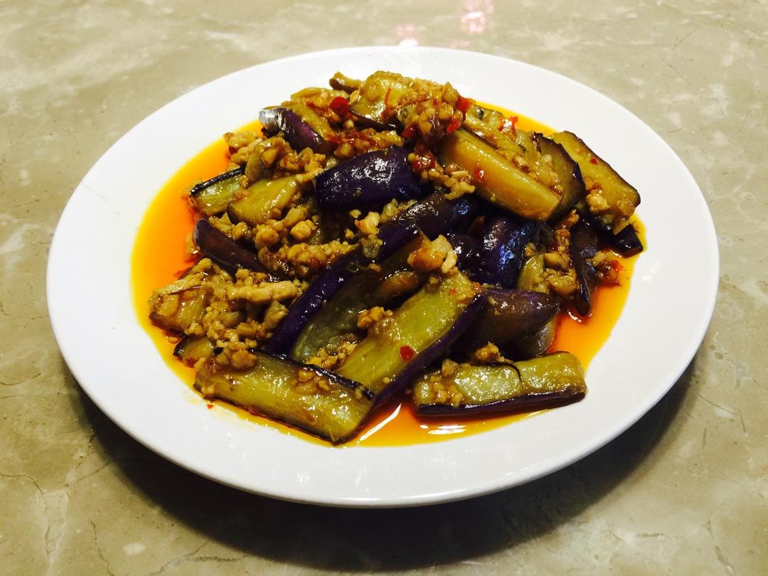 红烧肉沫茄子
