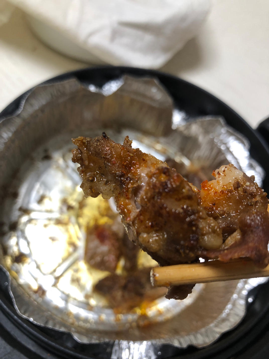 空气炸锅孜然羊肉卷（零厨艺）
