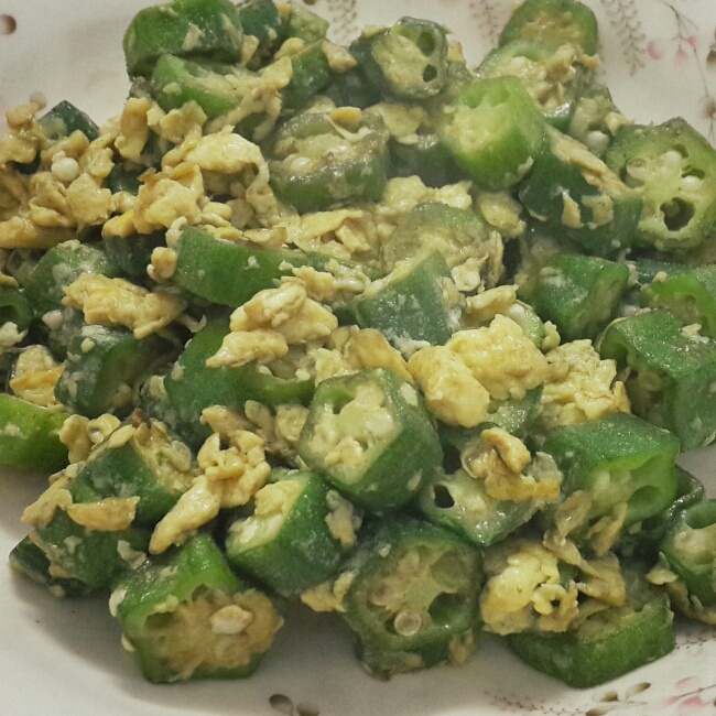秋葵炒蛋