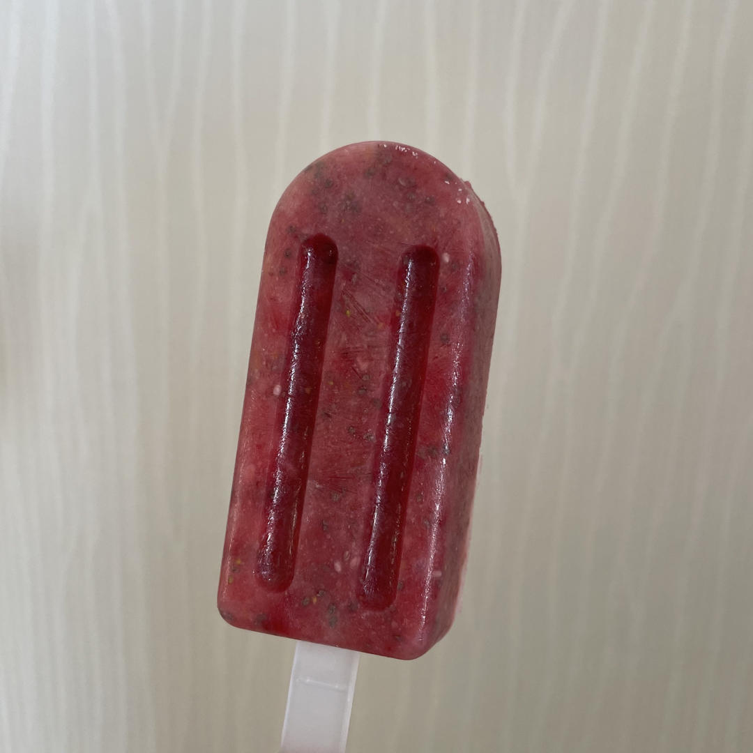 草莓牛奶冰棍丨健康·零食