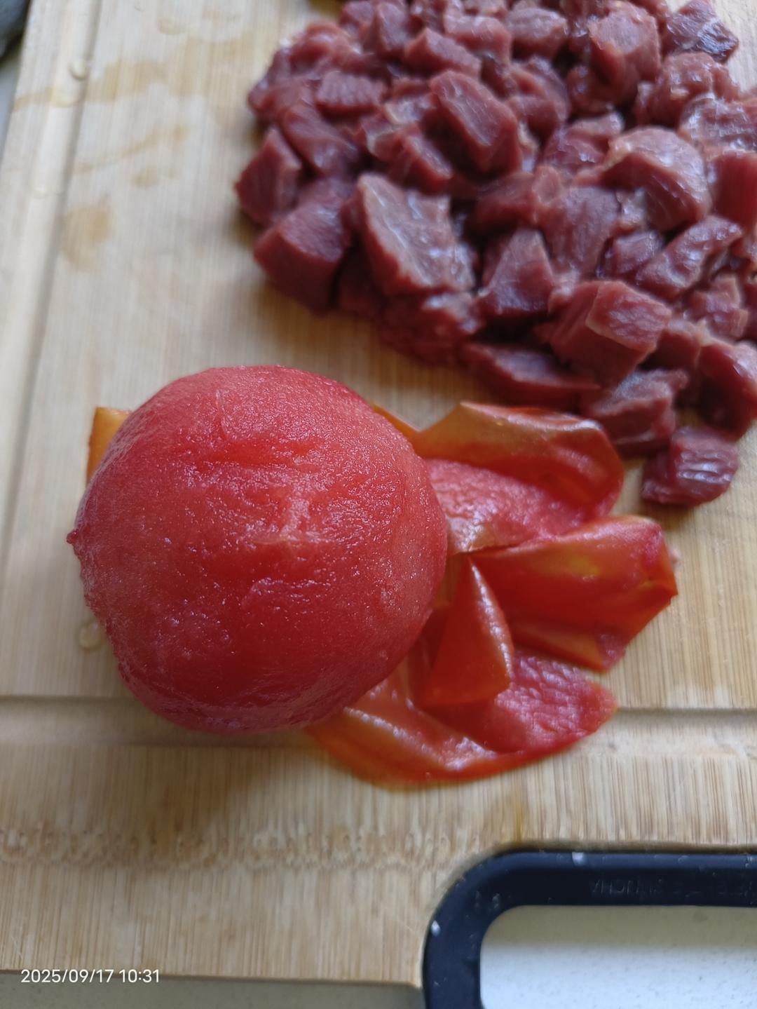 冷冻番茄剥皮法