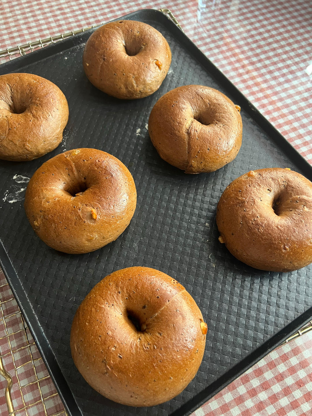 大理石纹巧克力贝果