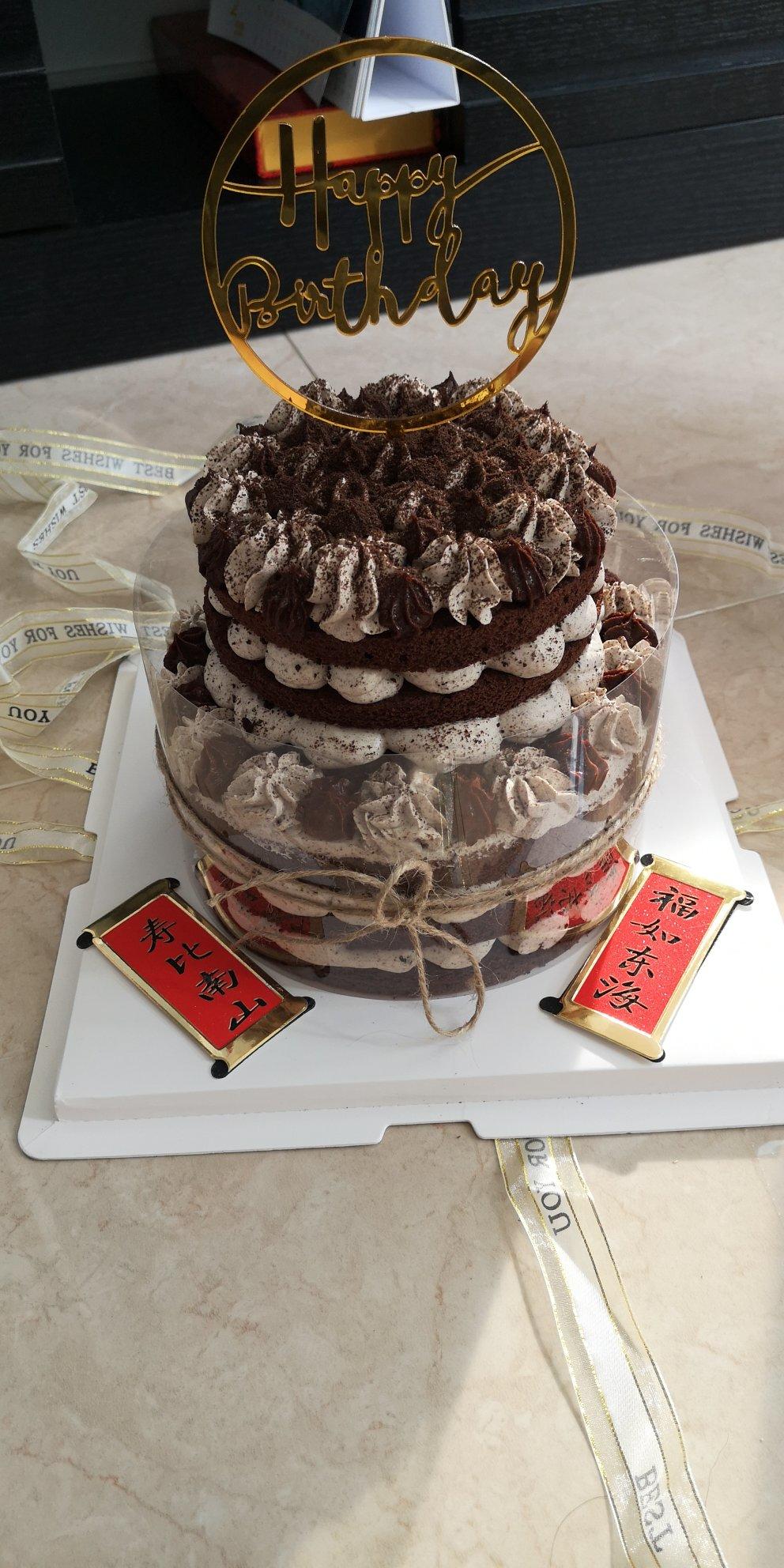 巧克力奥利奥碎奶油夹心蛋糕