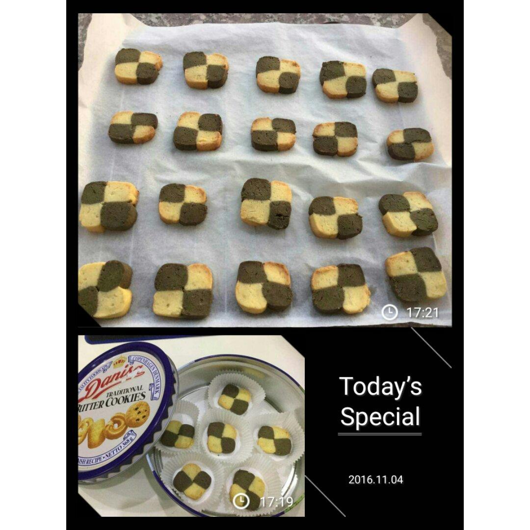 抹茶双色饼干