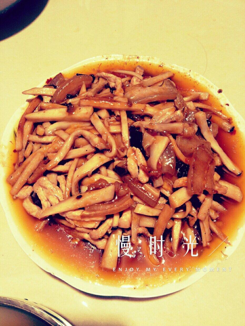 杏鲍菇炒肉丝