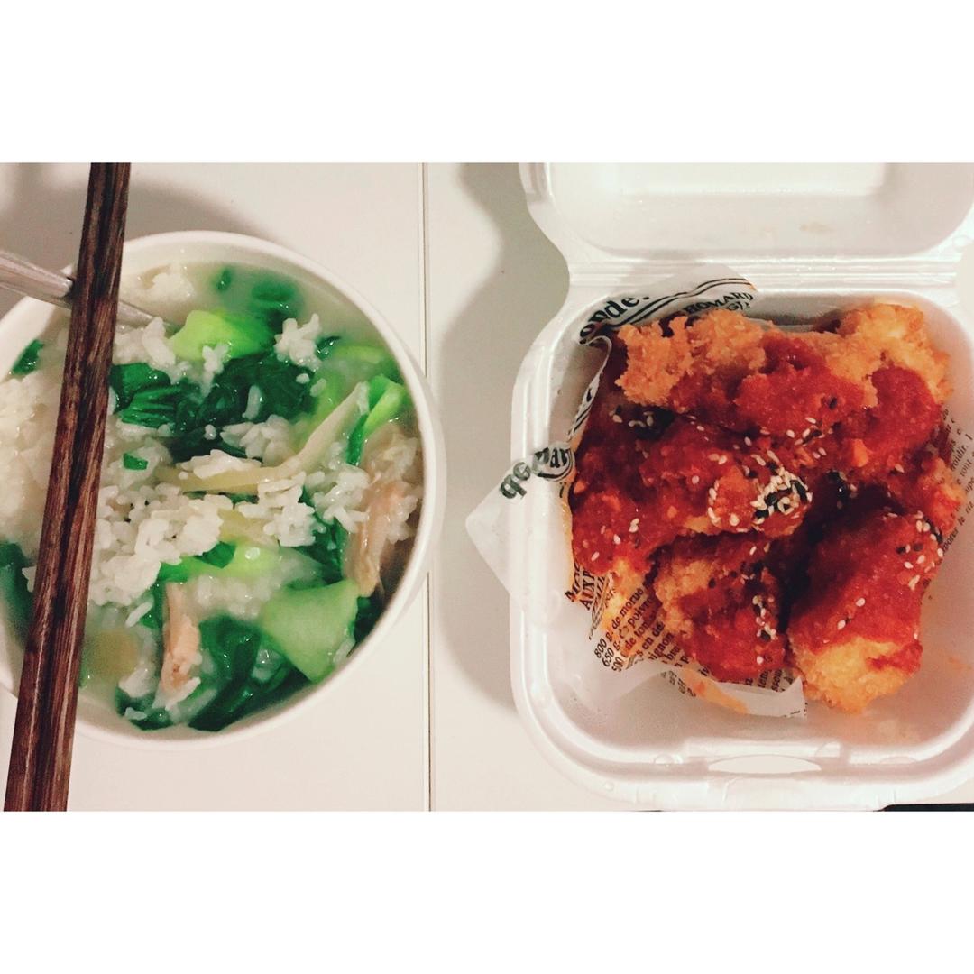 Montreal一人份的好中餐和晚餐