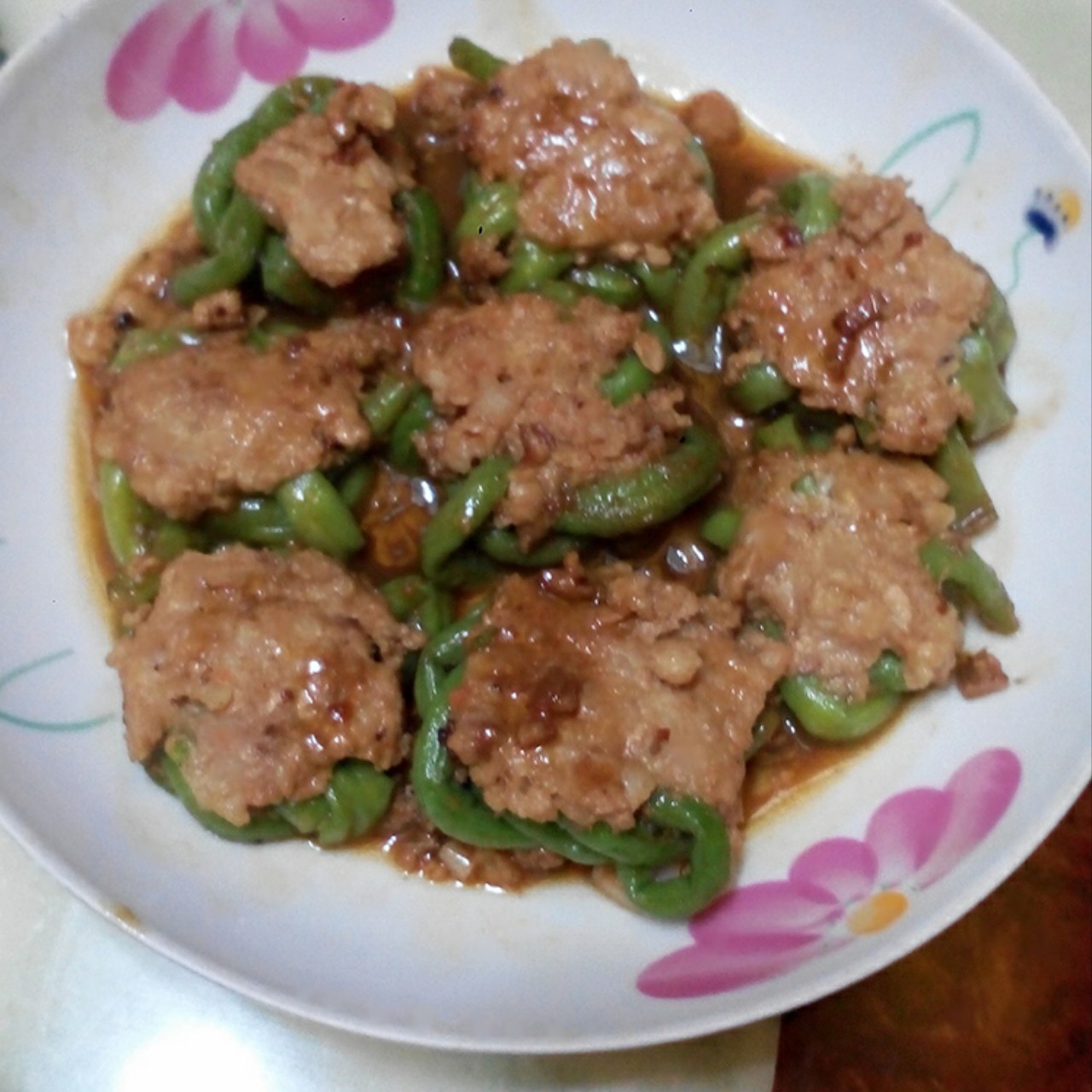 豇豆酿肉