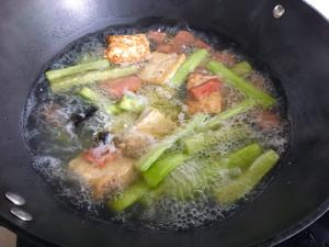 火腿丝瓜豆腐汤的做法 步骤11