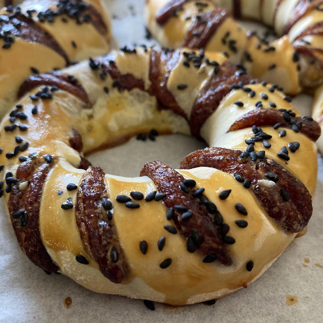 一发完美豆沙面包卷（水合法）