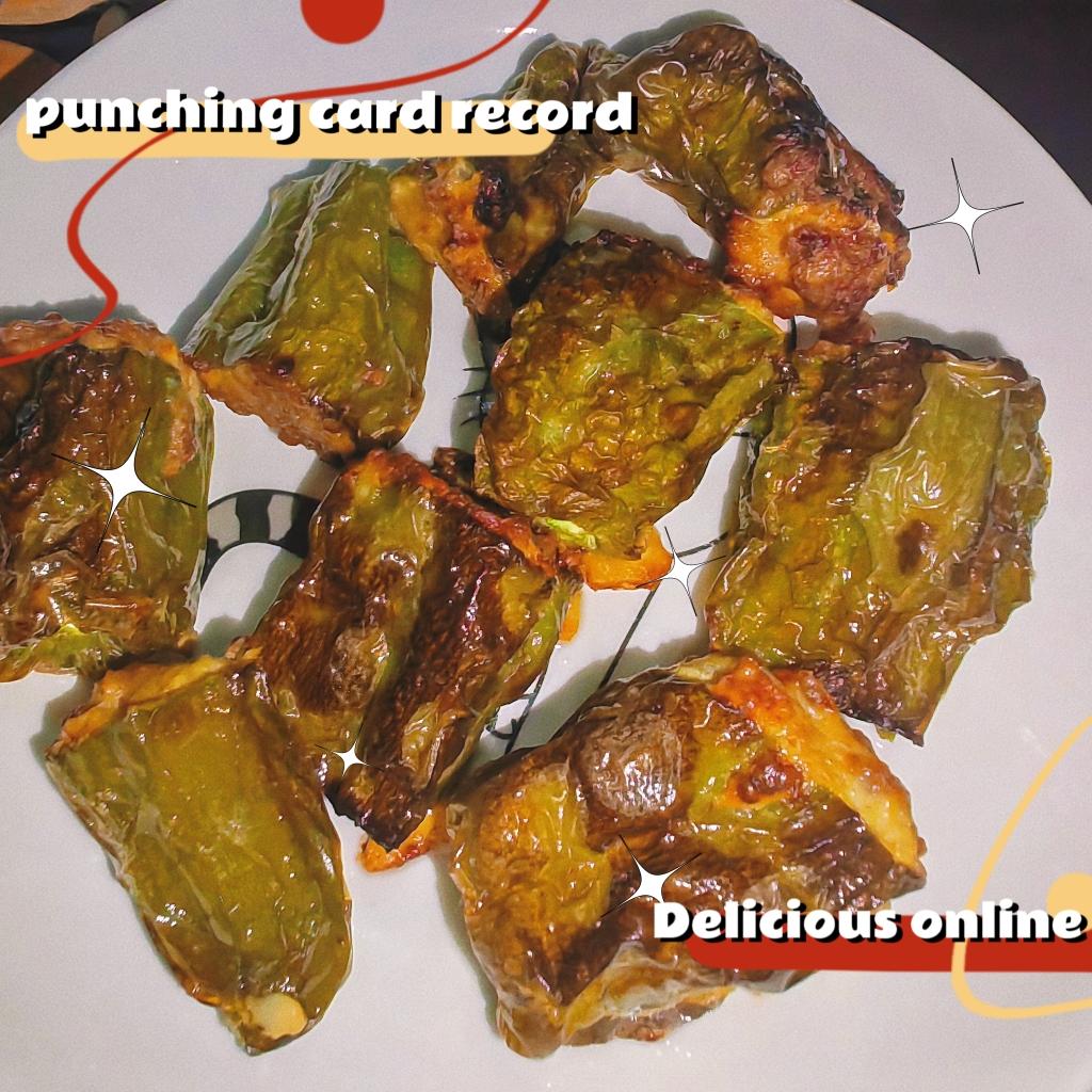 空气炸锅青椒酿肉