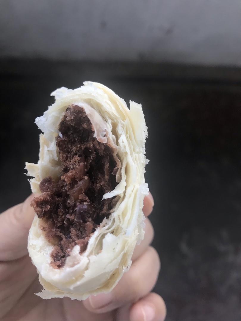 酥皮绿豆饼   酥得掉渣渣