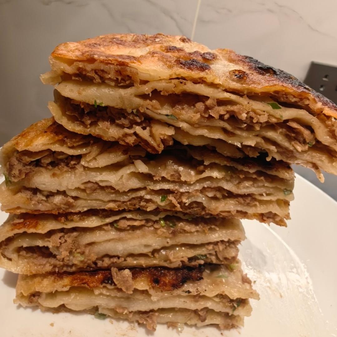 十里飘香百吃不厌千层肉饼