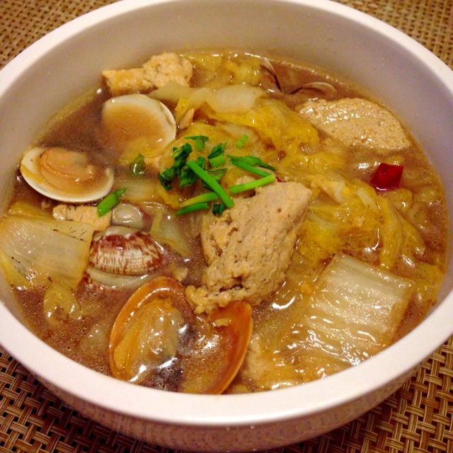 辣味白菜炖冻豆腐