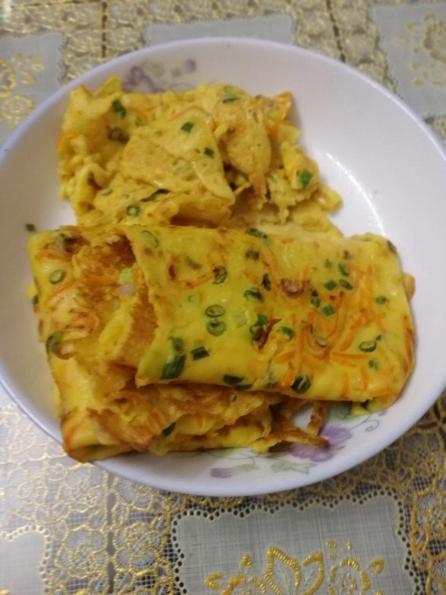 宝宝辅食（胡萝卜鸡蛋饼）