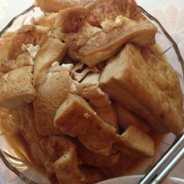 梅花作雪做的卤水豆腐