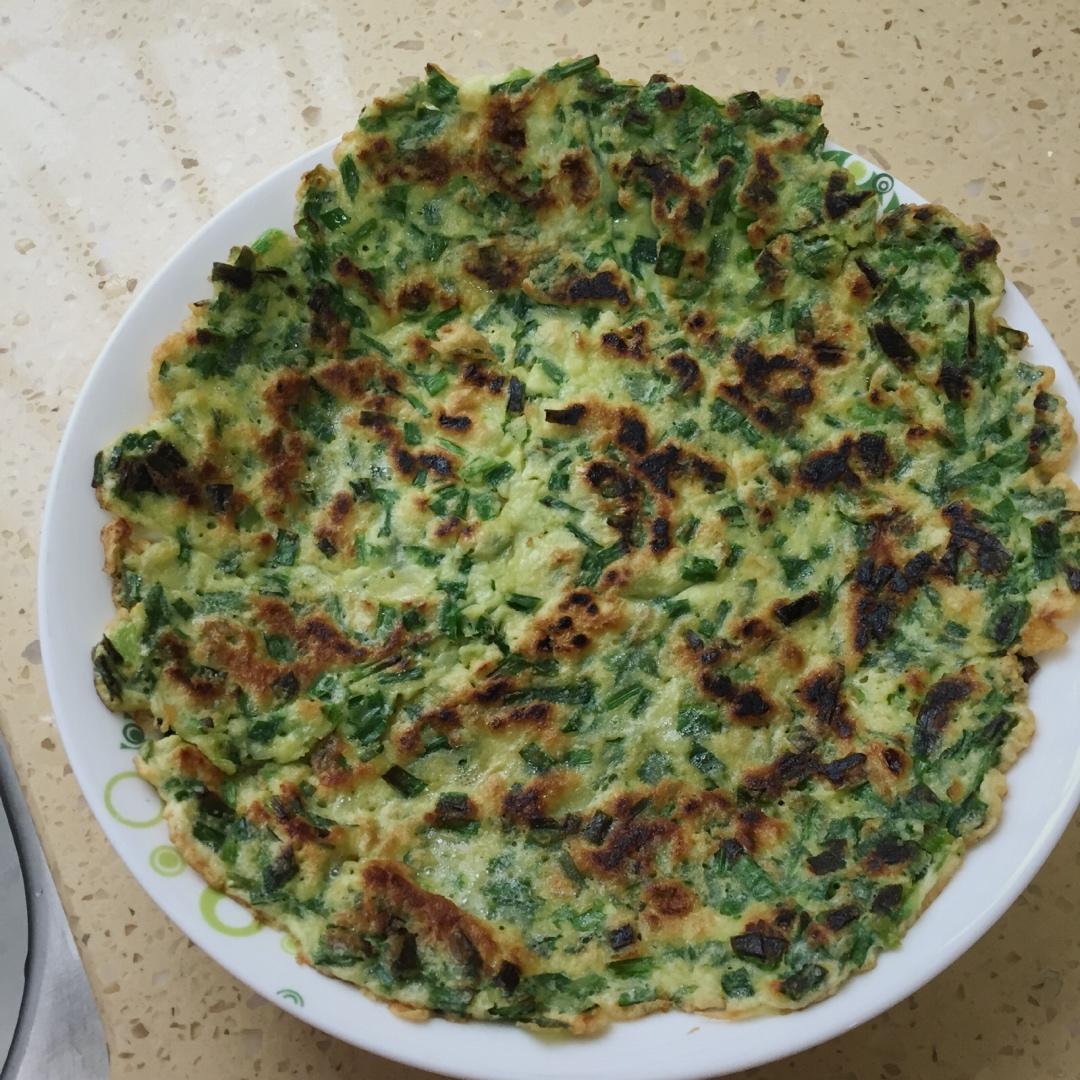 韭菜鸡蛋摊饼